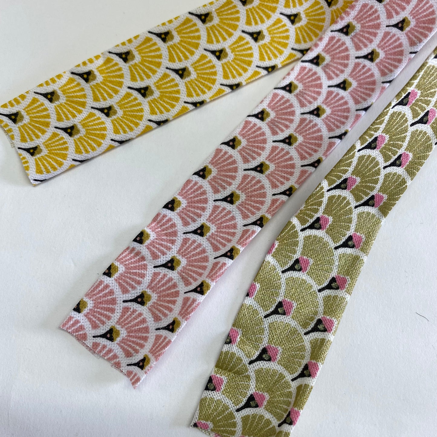 Art Deco Fans Cotton Bias Binding 27mm