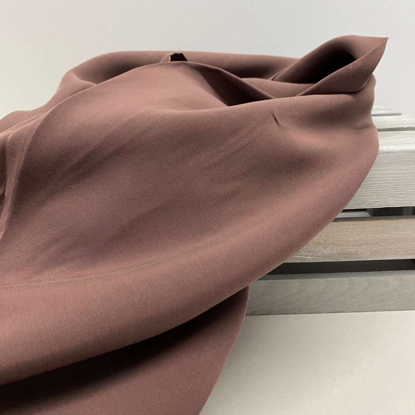 Carlie Sand-Washed Viscose Chocolate