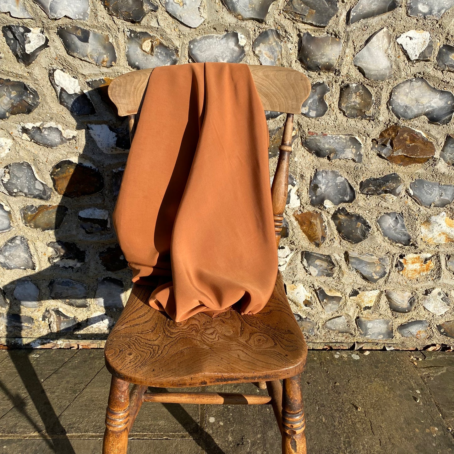 Carlie Sand-Washed Viscose Cinnamon 1.75m