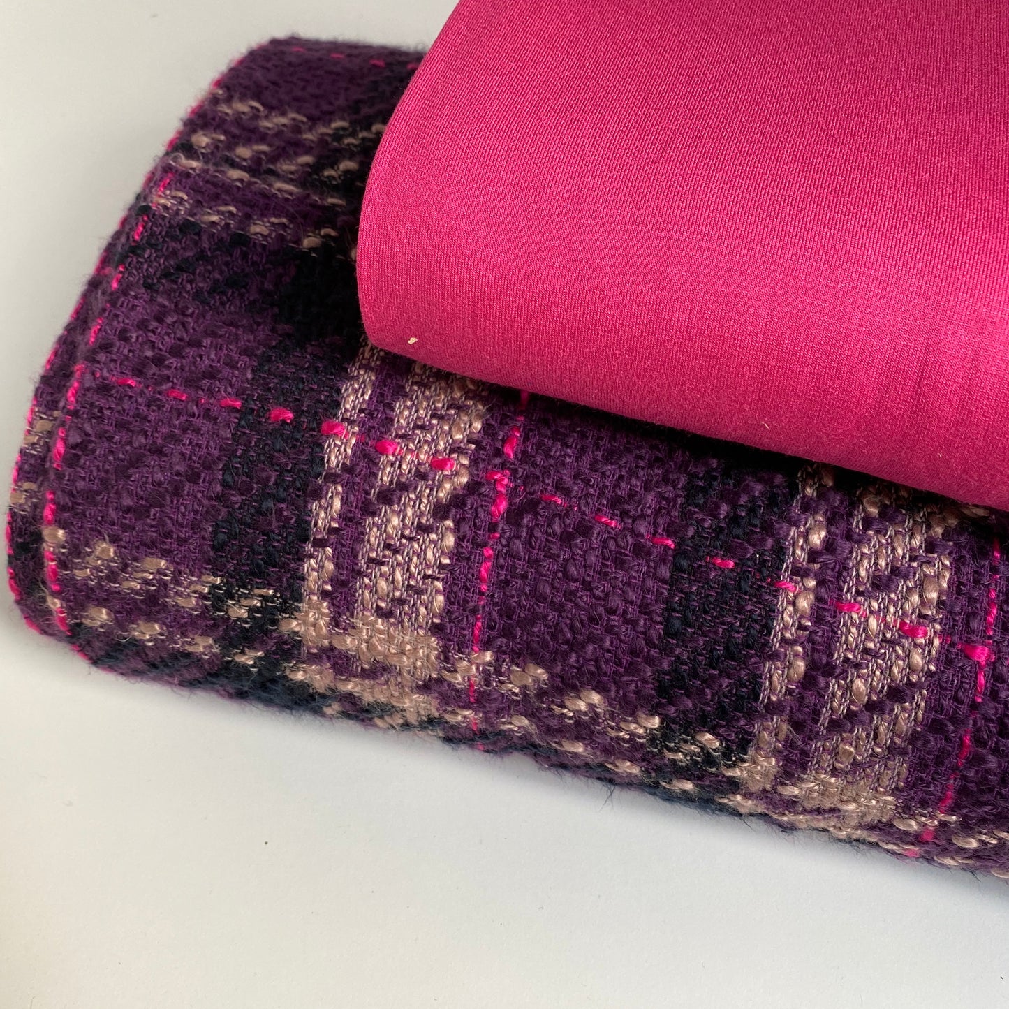 Boucle Wool Blend Purple