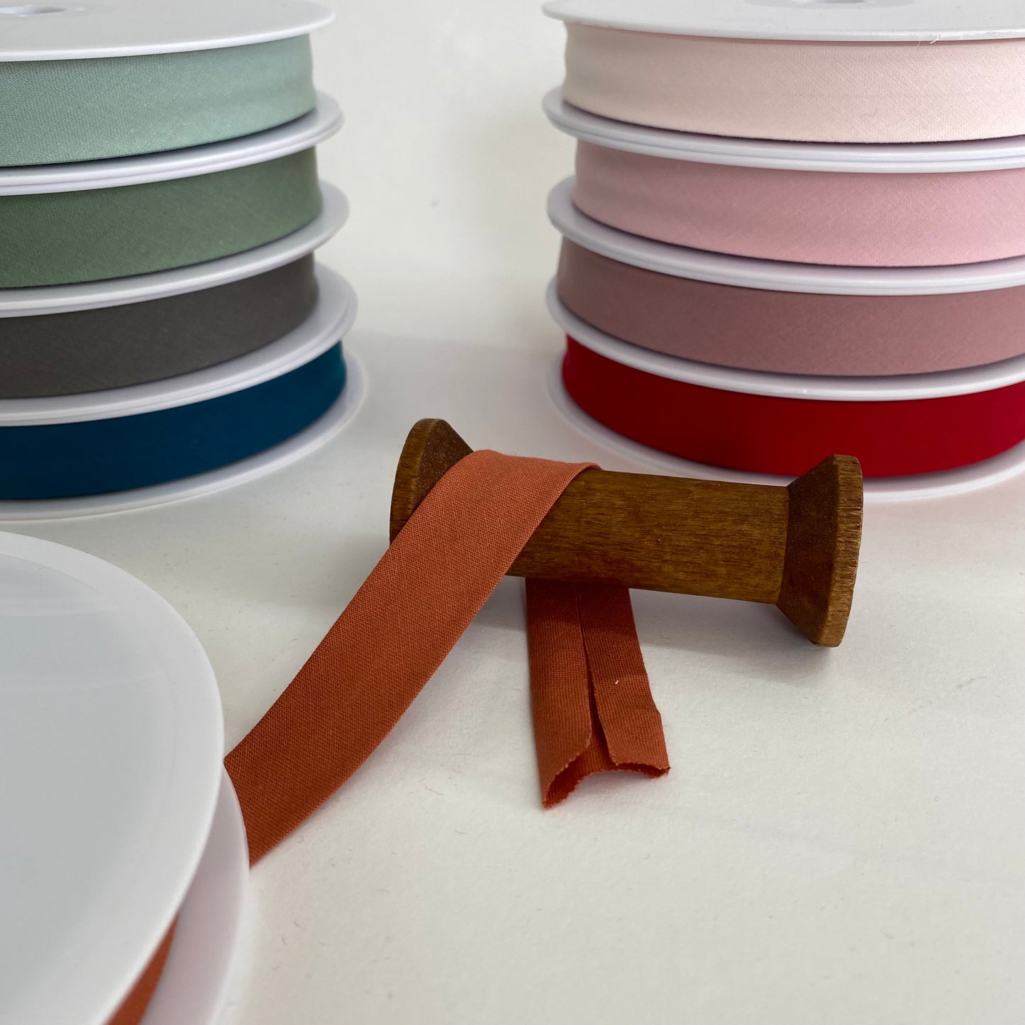 Organic Cotton Woven Bias Binding 20mm