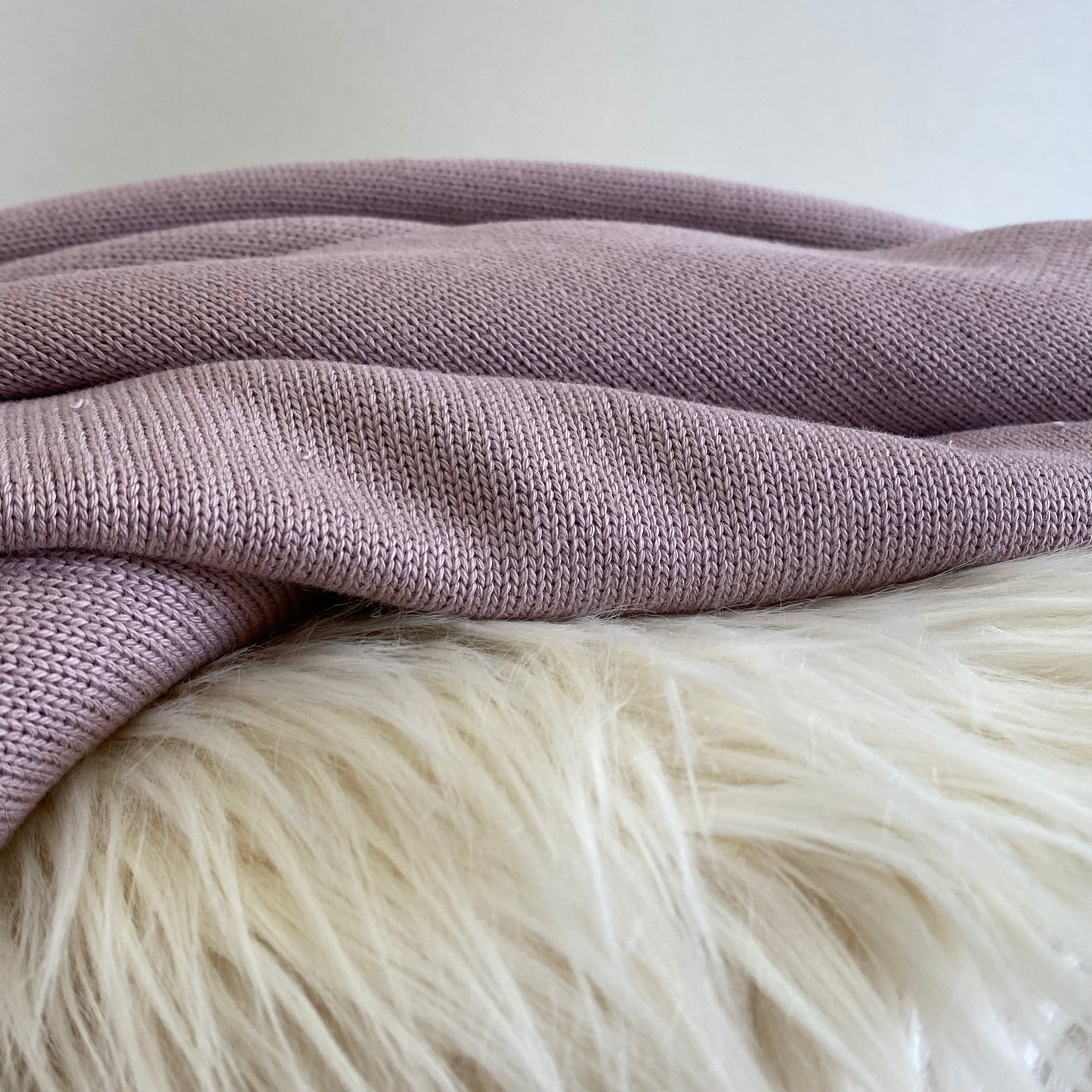 Wanda Cotton Sweater Knit Fabric Old Rose