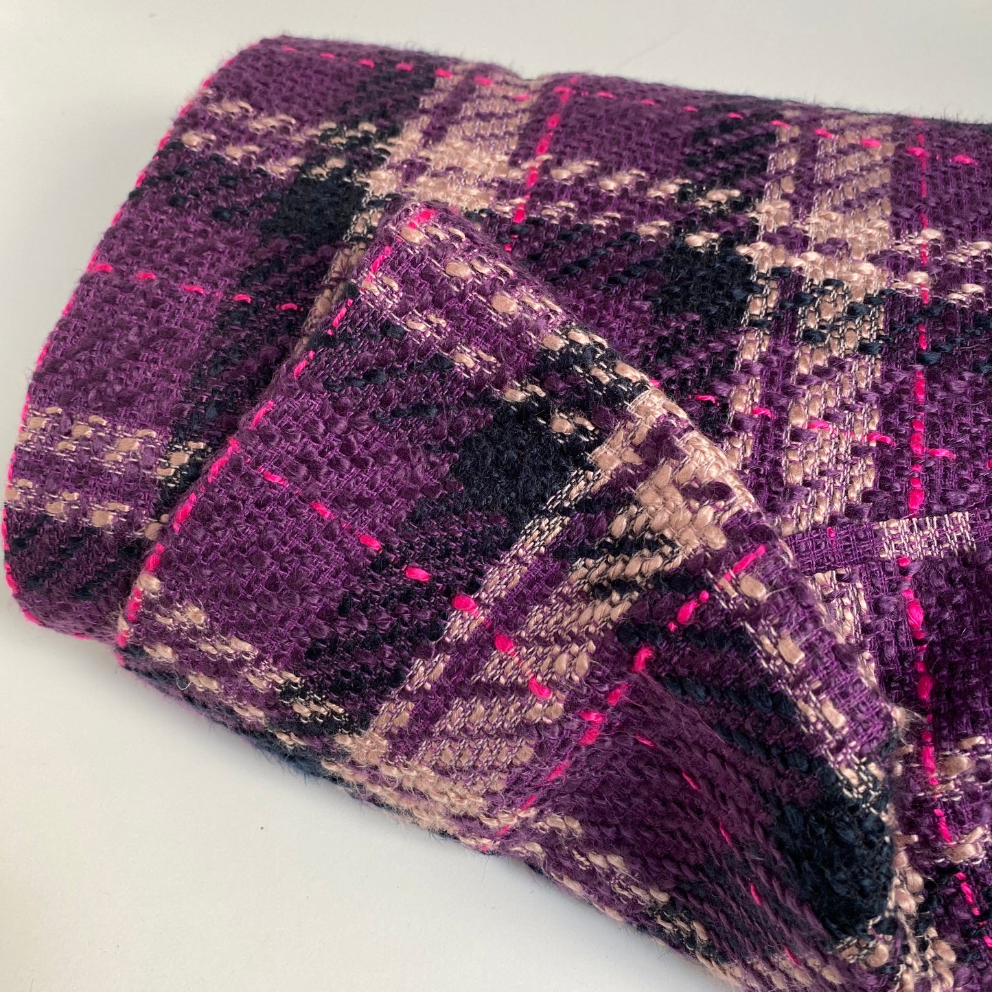 Boucle Wool Blend Purple