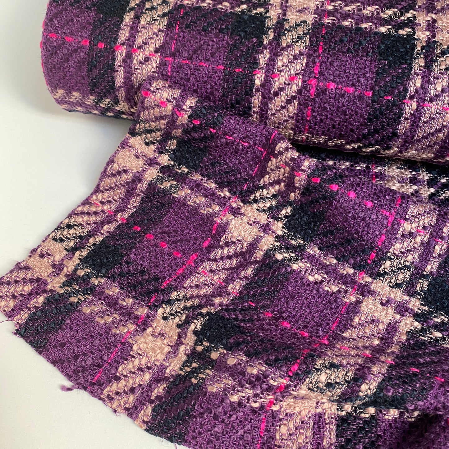 Boucle Wool Blend Purple