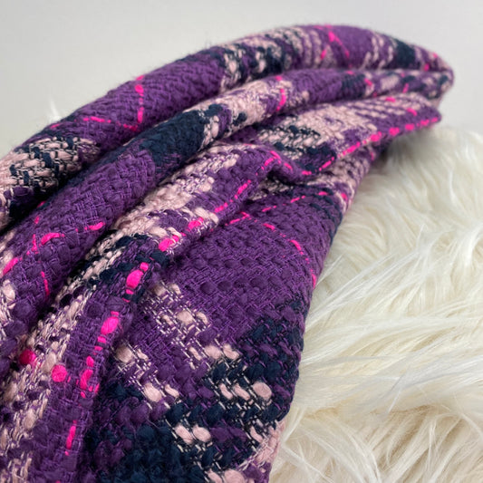 Boucle Wool Blend Purple