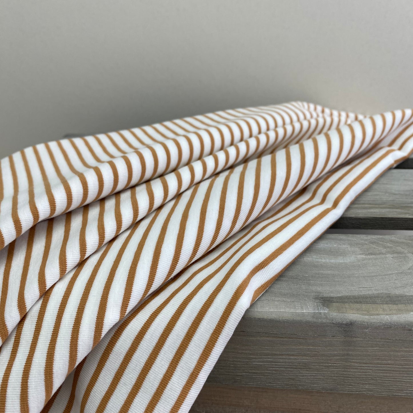 Breton Stripe Jersey Knit Ochre