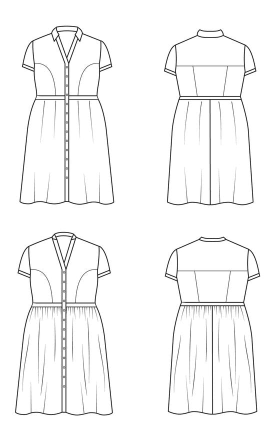 Cashmerette Lennox Shirtdress Pattern