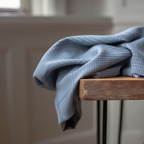 meetMILK Two tone plaid check Sky