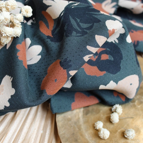 Atelier Brunette Smokey Posie Dobby Viscose Crepe