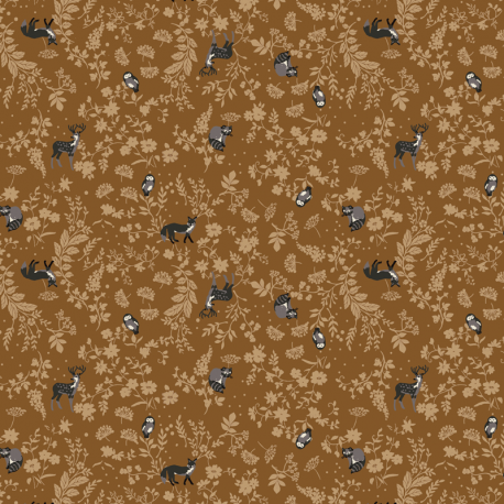 Wild Caramel Viscose Print
