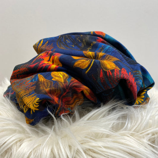 Abstract Autumn Leaves Viscose Jersey