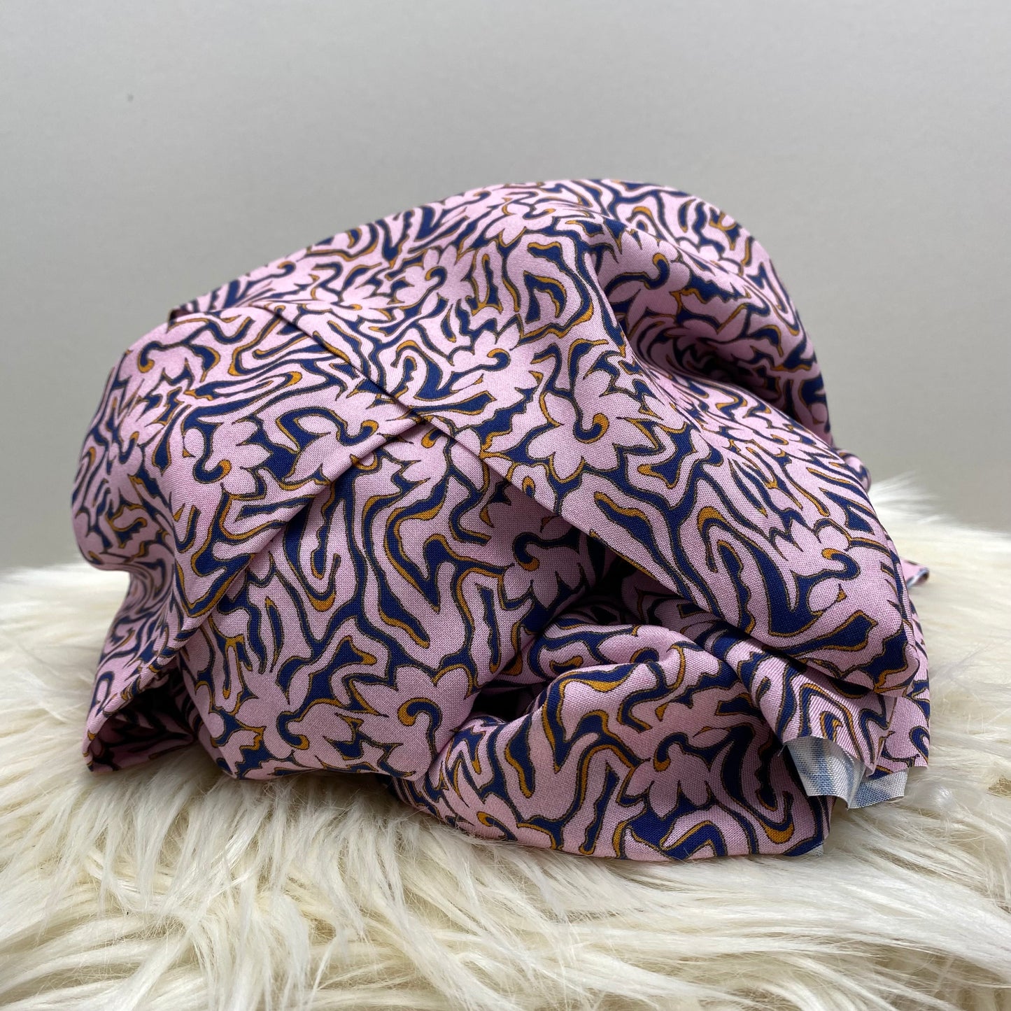 Atelier Jupe Pink Floral Viscose Fabric