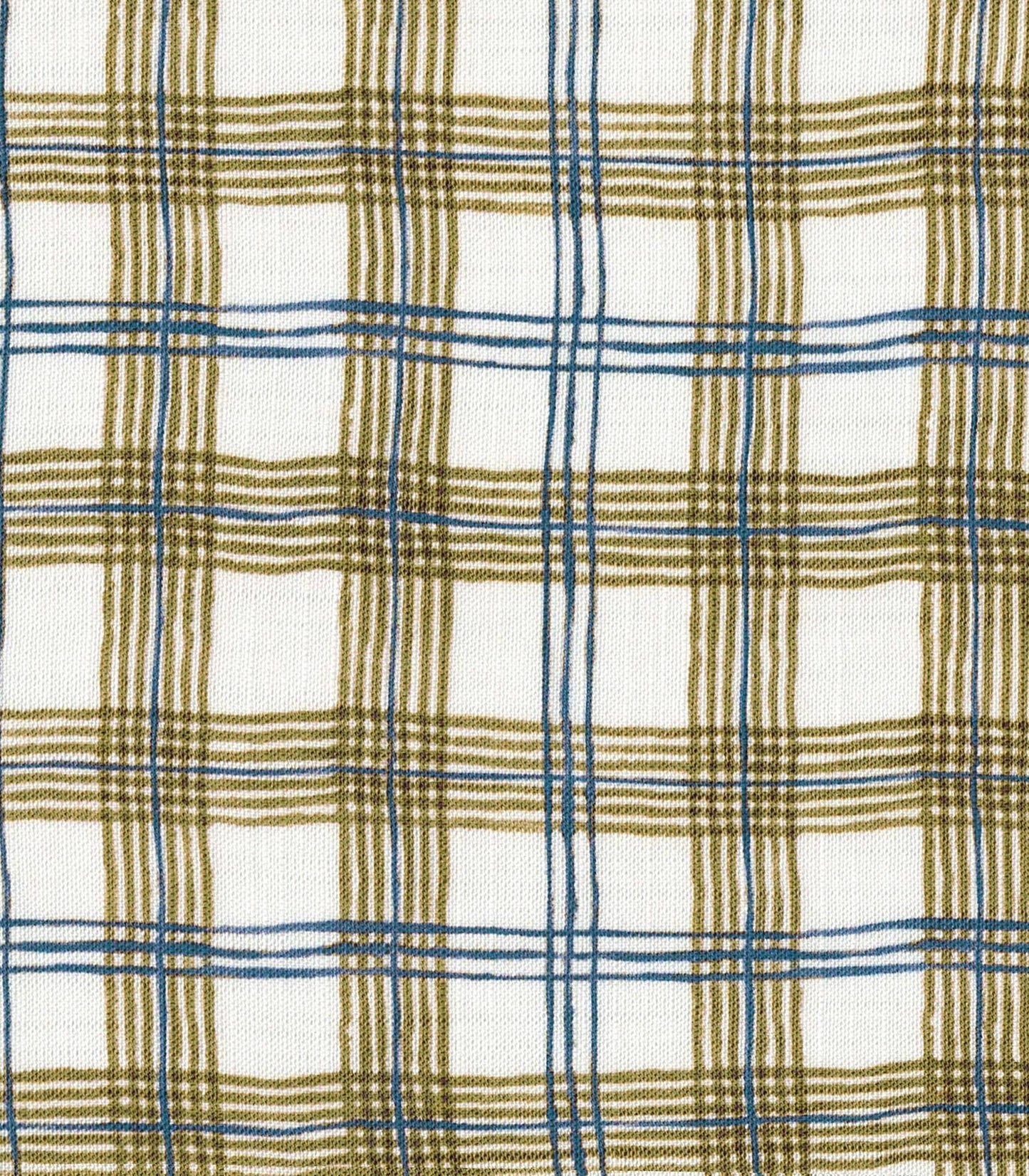 Cousette Harry's Checks Bronze Viscose Fabric