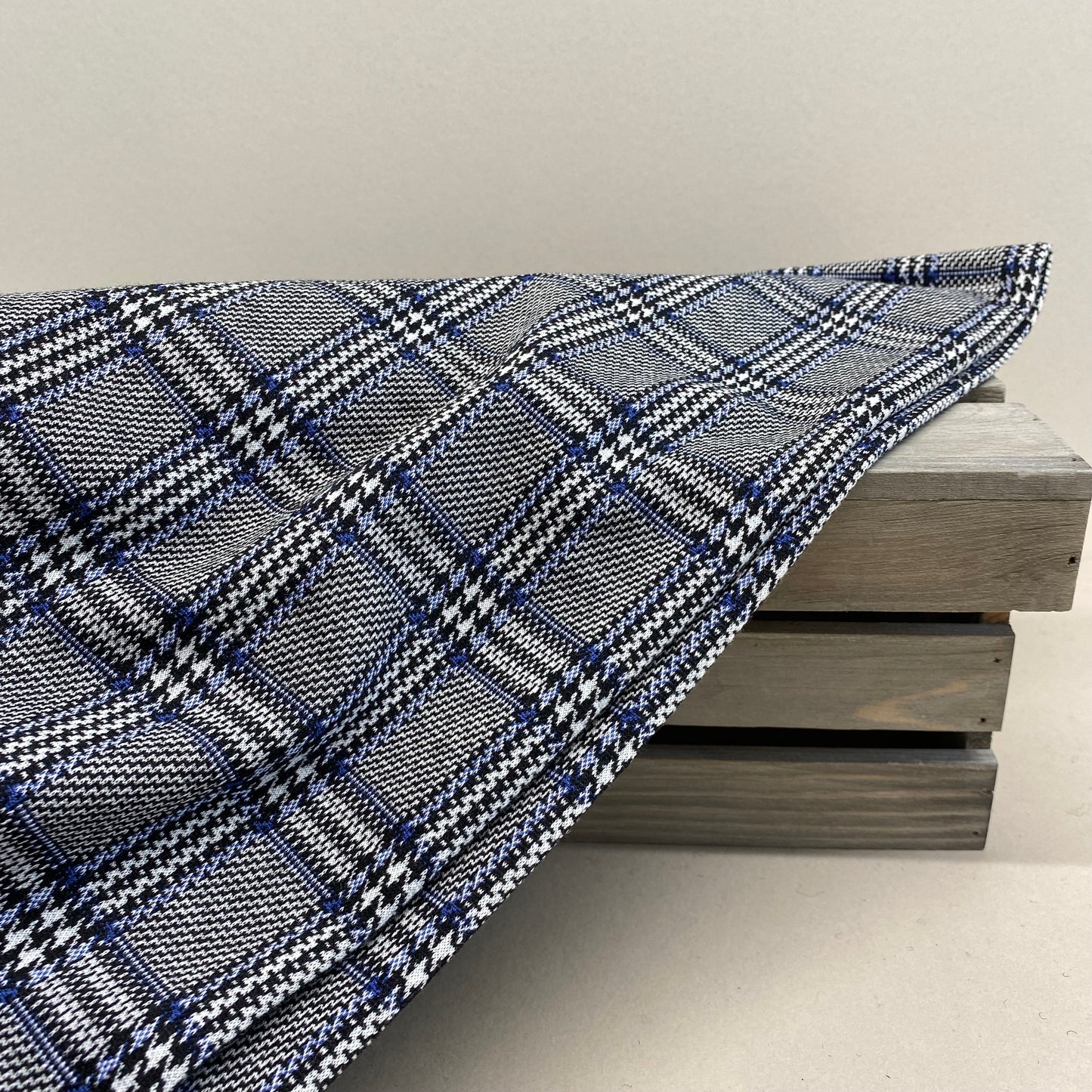 Prince of Wales Check Ponte Fabric 2.75m