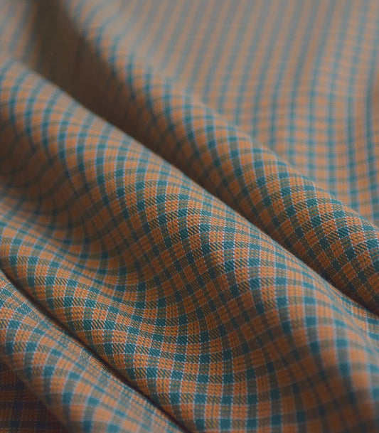 Cousette Moreen Plaid Toffee Cotton Fabric