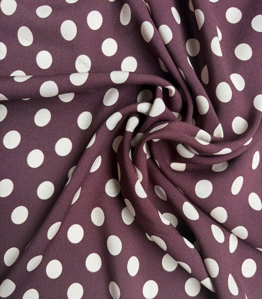 Cousette Polka Dot Viscose Plum