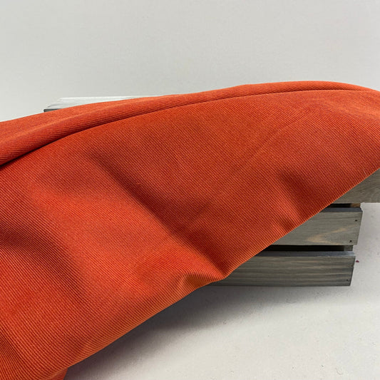 Emma Corduroy Fabric Burnt Orange 0.45m