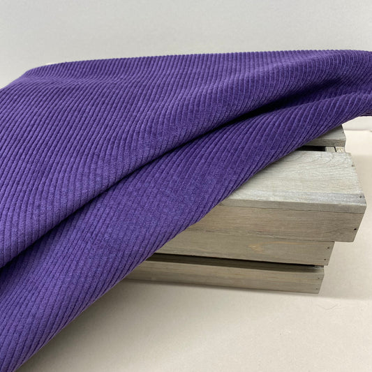 Maisie Jumbo Stretch Corduroy Fabric Purple Passion