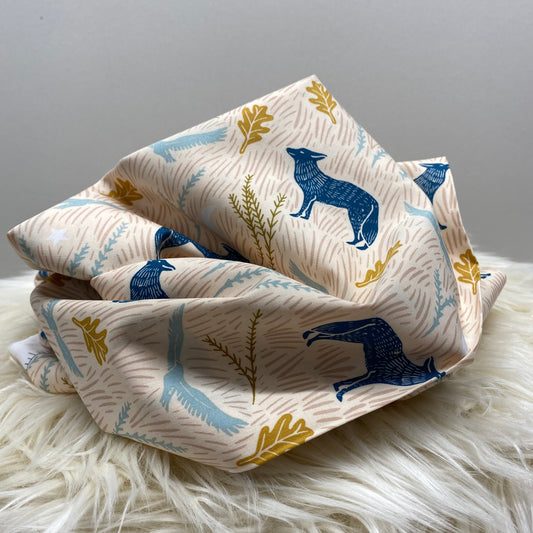 Art Gallery Wild Woodblock Day Cotton Poplin