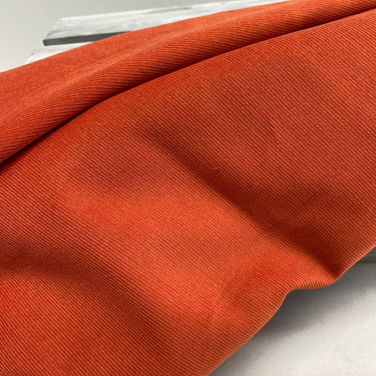 Emma Corduroy Fabric Burnt Orange
