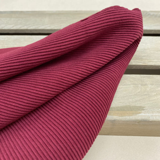 Julie Ribbed Knit Fabric Merlot 0.6m
