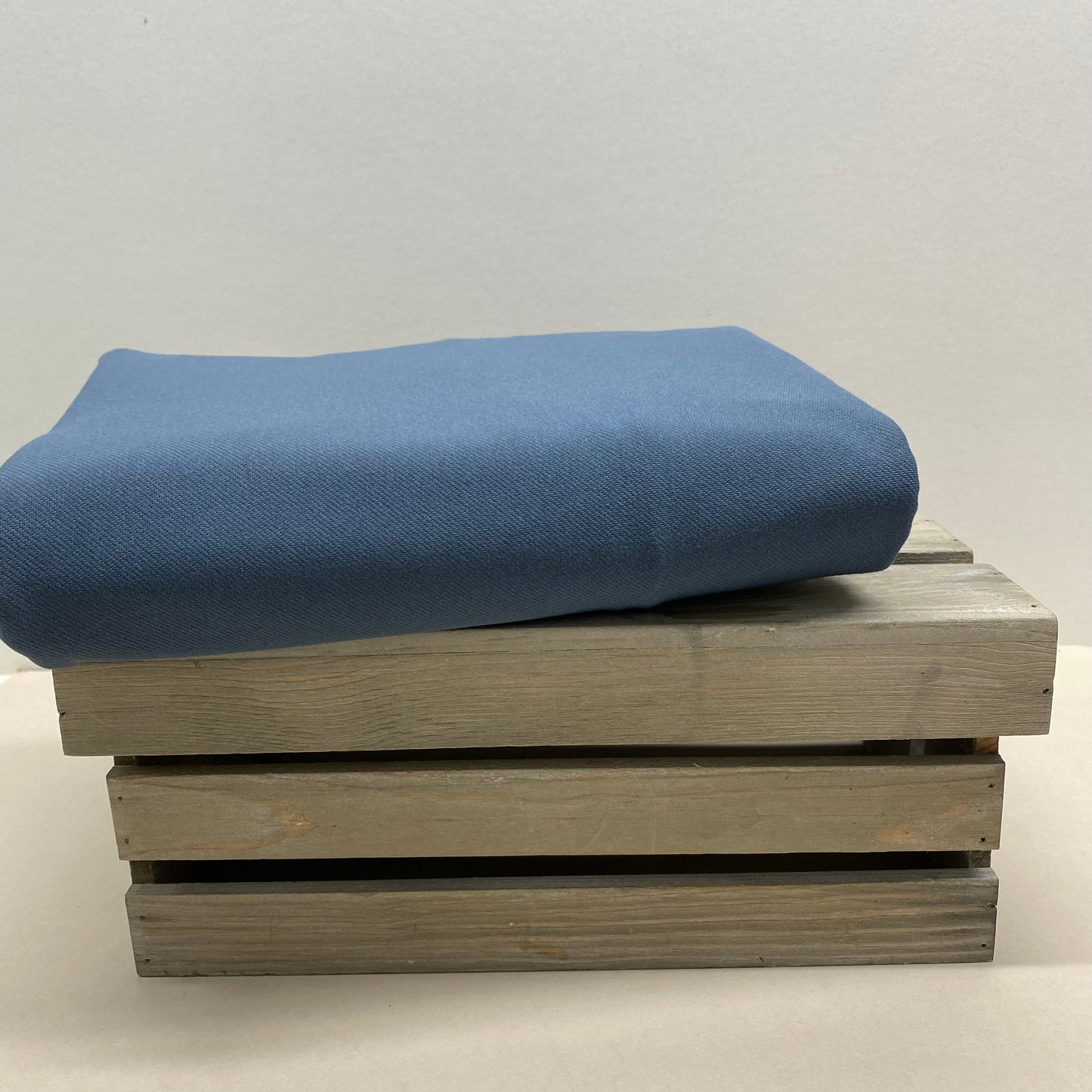 Dusky Denim Cotton Knit Dress Fabric