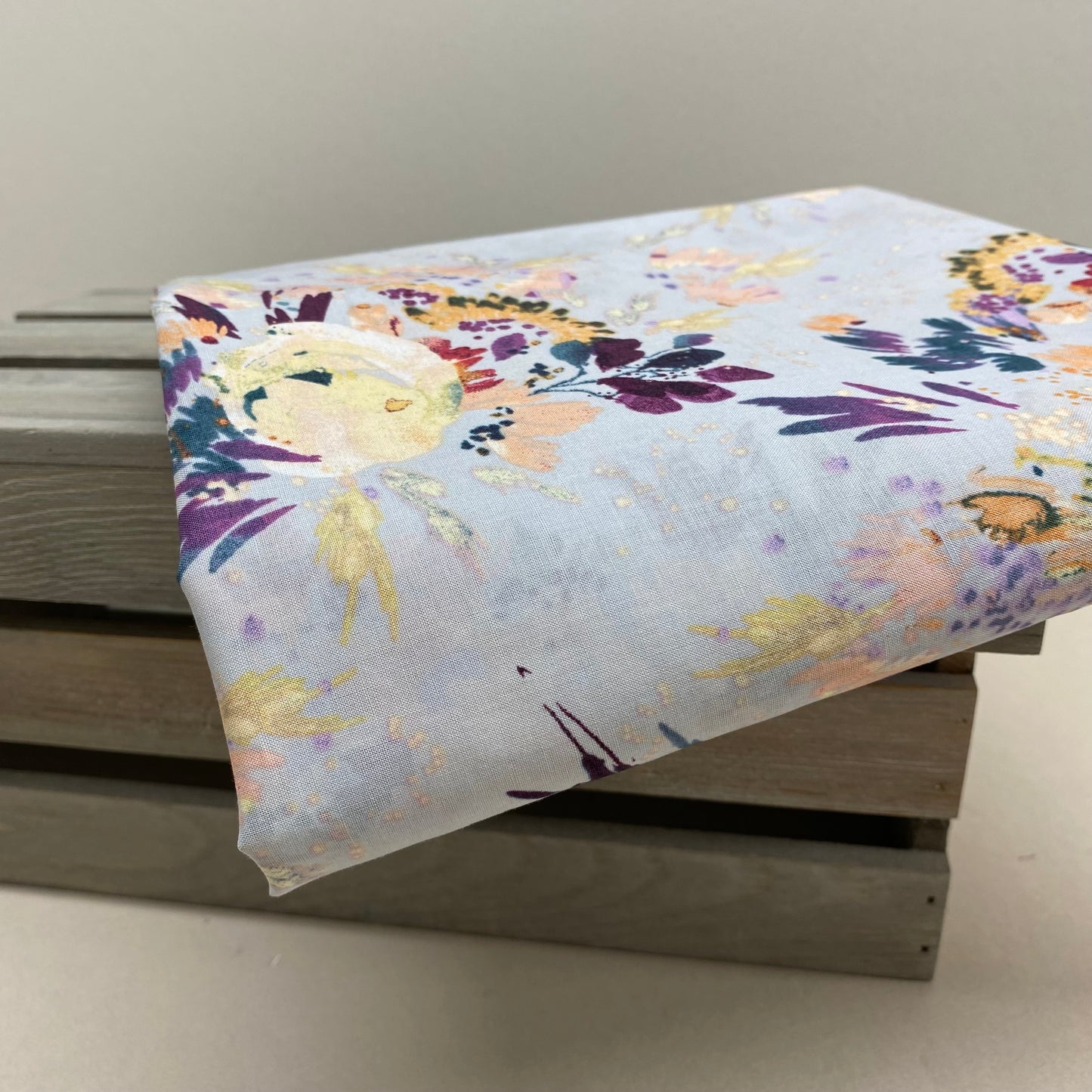 Grey Floral Botany Cotton Lawn Print Collection by Windham Fabrics