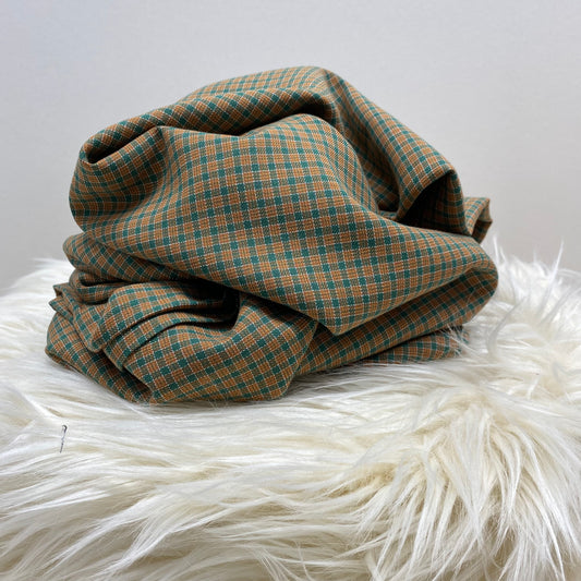 Cousette Moreen Plaid Toffee Cotton Fabric