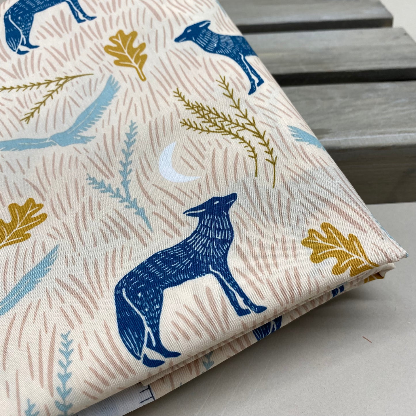 Art Gallery Wild Woodblock Day Cotton Poplin