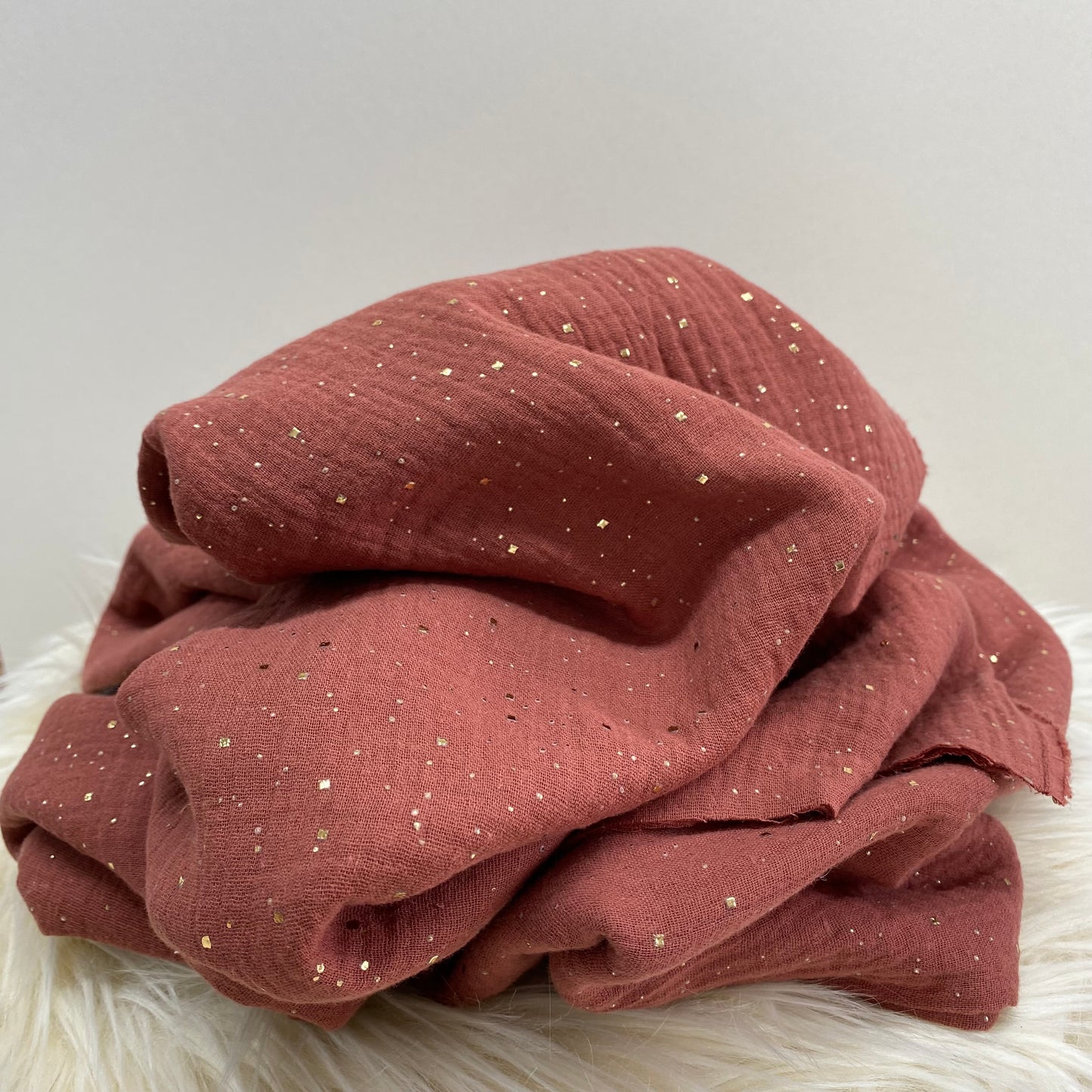 Olivia Double Gauze Fabric Warm Spice