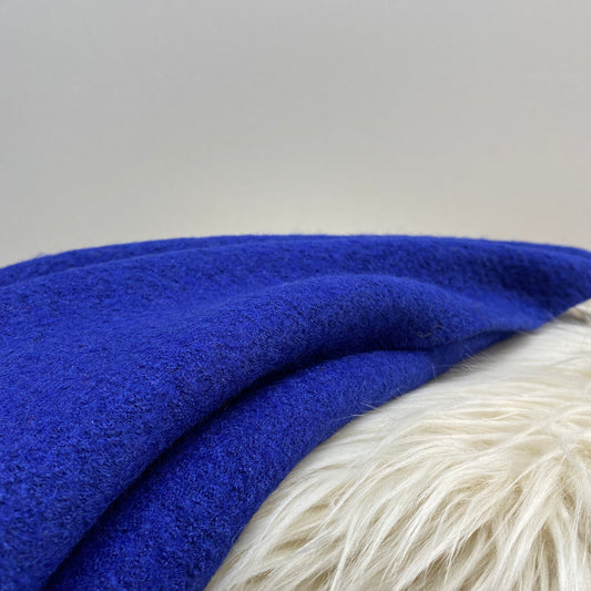 Sarah Boiled Wool Blend Electric Blue