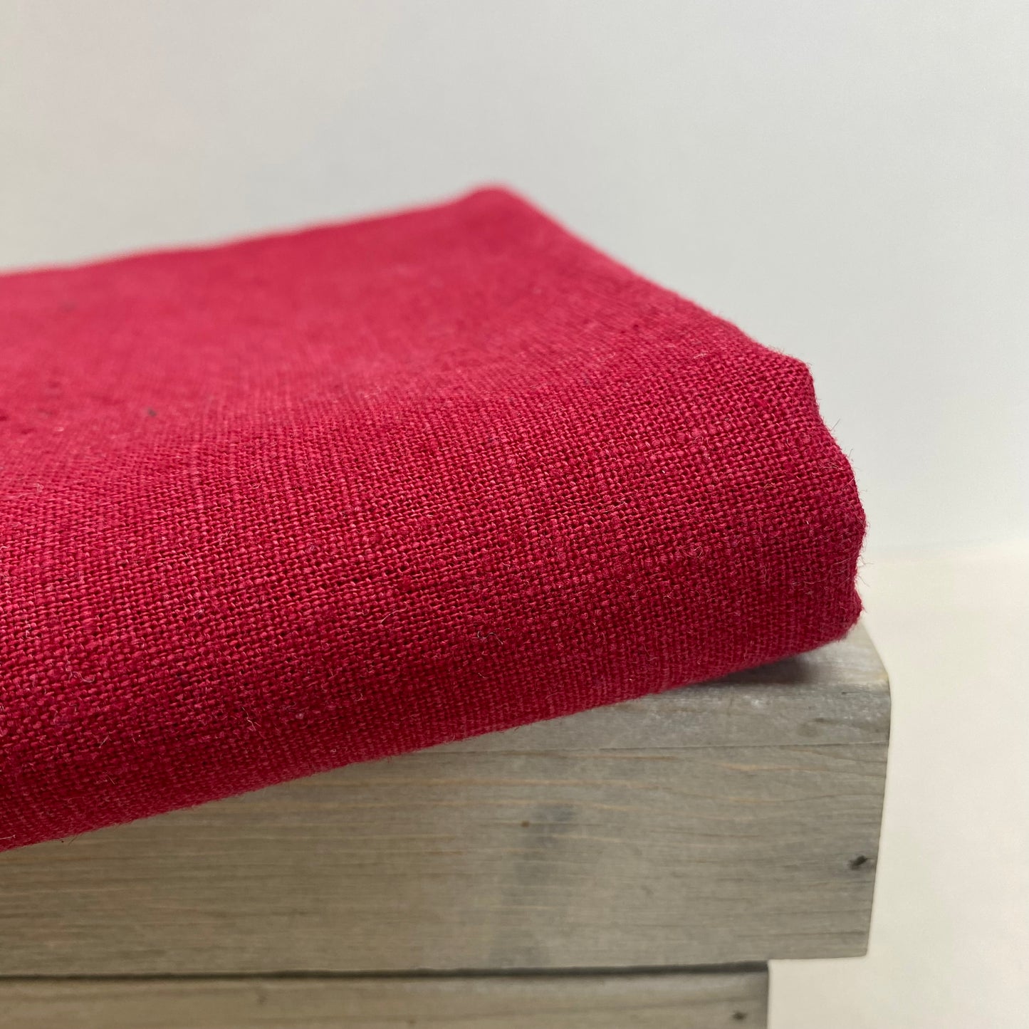 Rebekah Linen Dressmaking Fabric True Red 1m