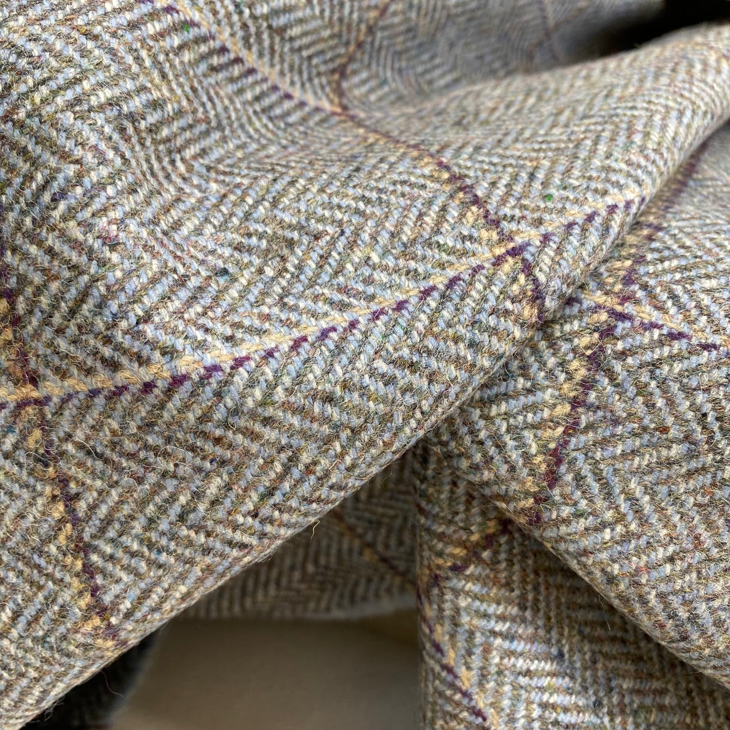 Ex Designer Wool Suit Length 3m Grey Check