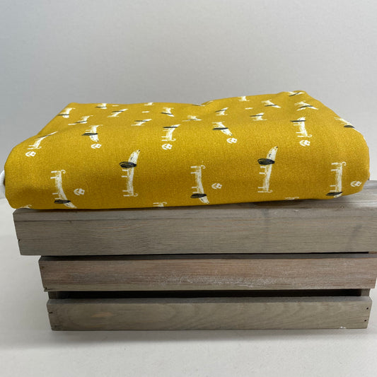 Dashwood MORI 1149 Velma the Teckel Dachshund Cotton Jersey Fabric