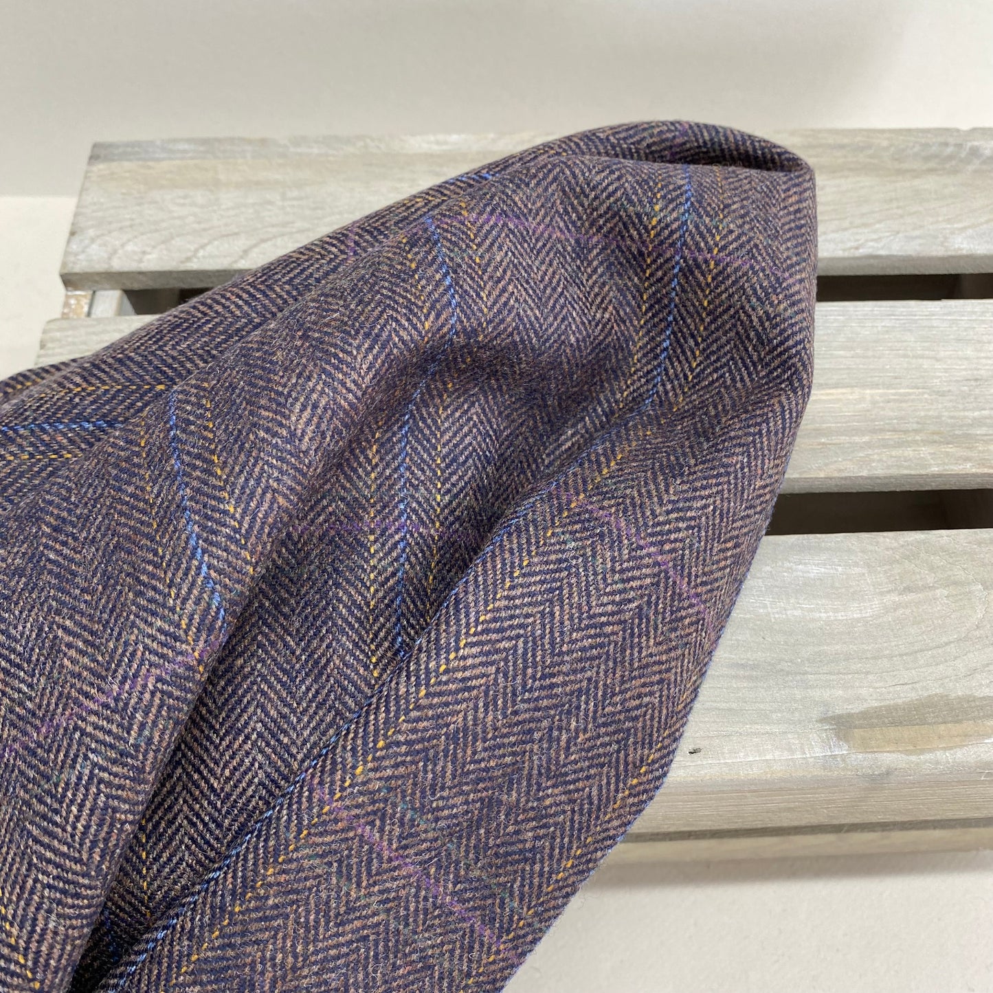 Ex Designer Wool Suit Length 3m Brown Check