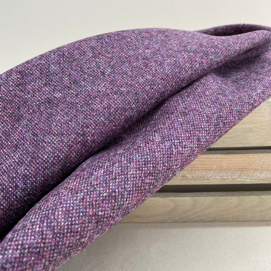 Ex Designer Wool Purple Tweed 2m
