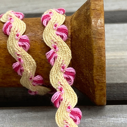 Fancy Scalloped Ric Rac Ribbon Trim Nude