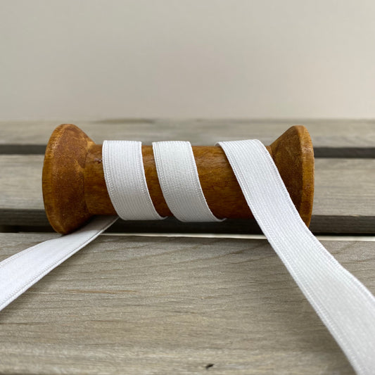 Bra Strapping Lingerie Elastic 12mm White