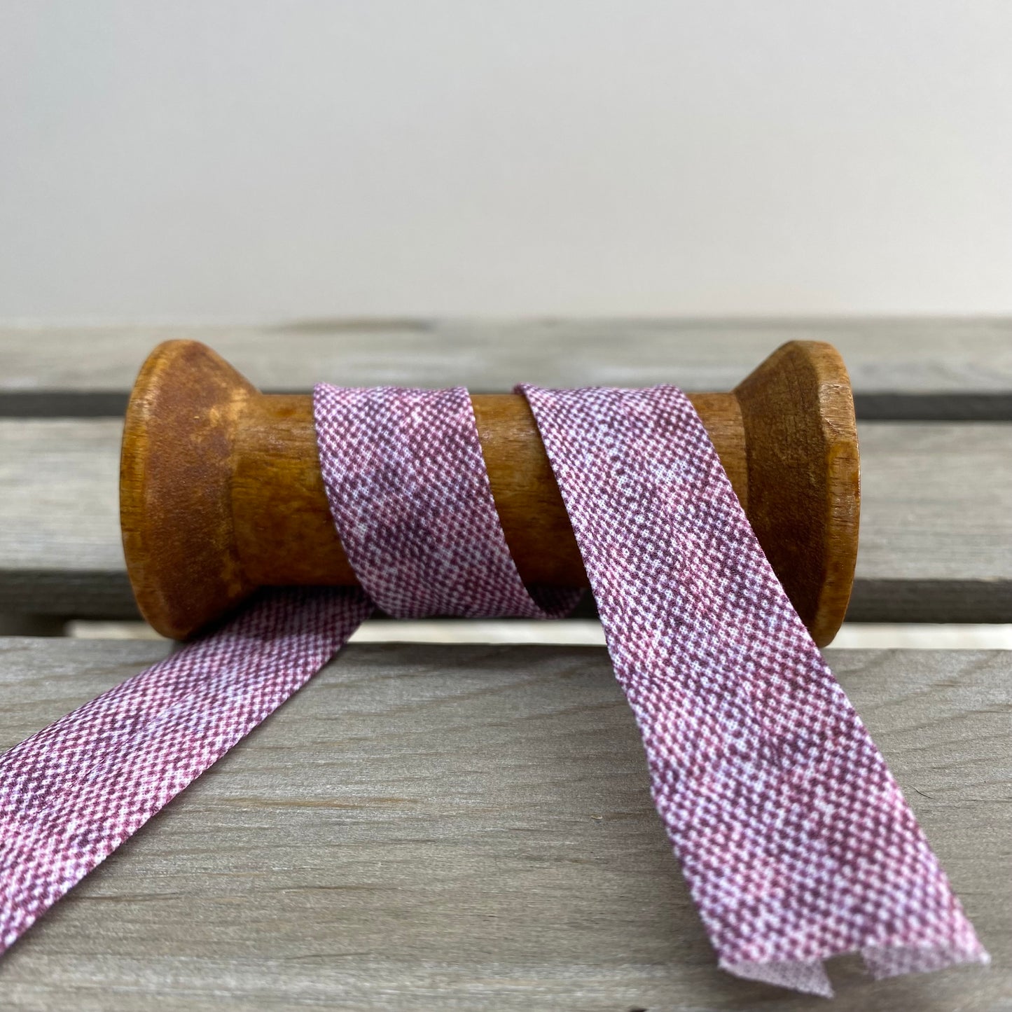 Tweed Linen Printed Bias Binding 20mm