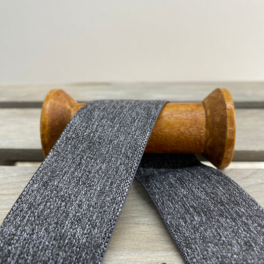 Waistband Boxer Short Elastic Melange Grey 32mm