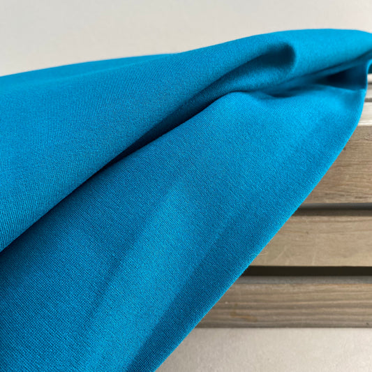 Cassandra Ponte Roma Fabric Teal