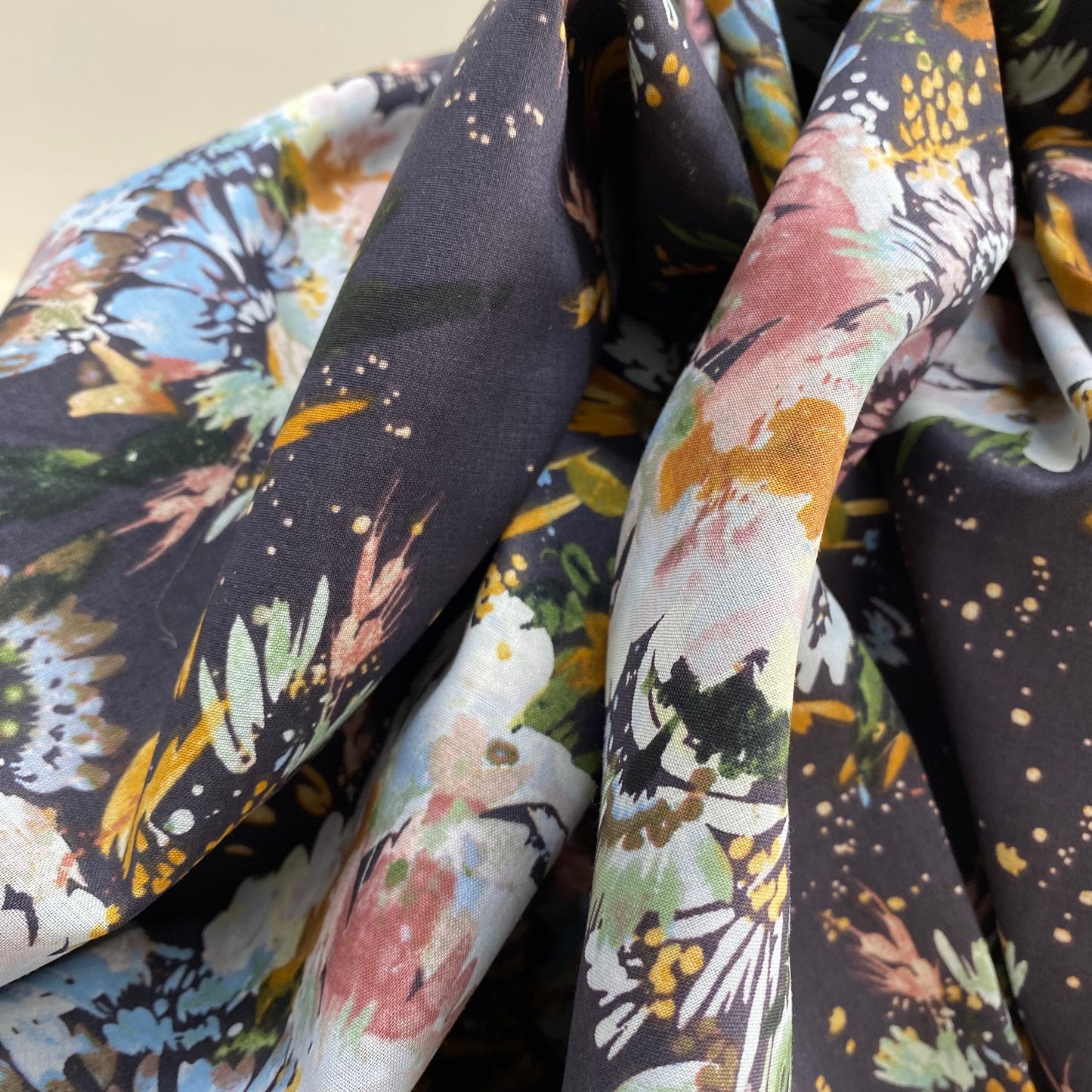 Floral Botany Cotton Lawn Print Collection by Windham Fabrics Navy