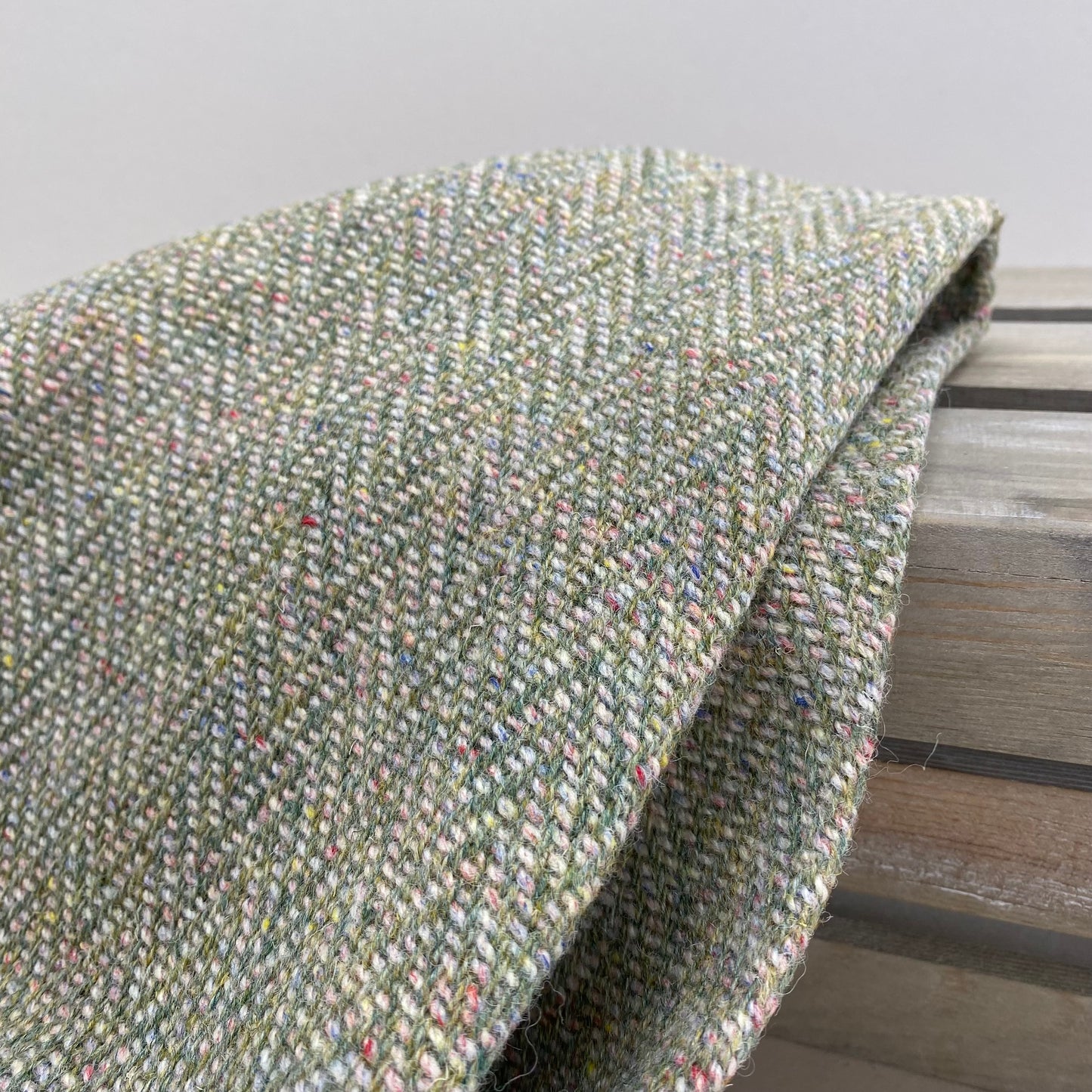 Heavy Wool Tweed Green 3m