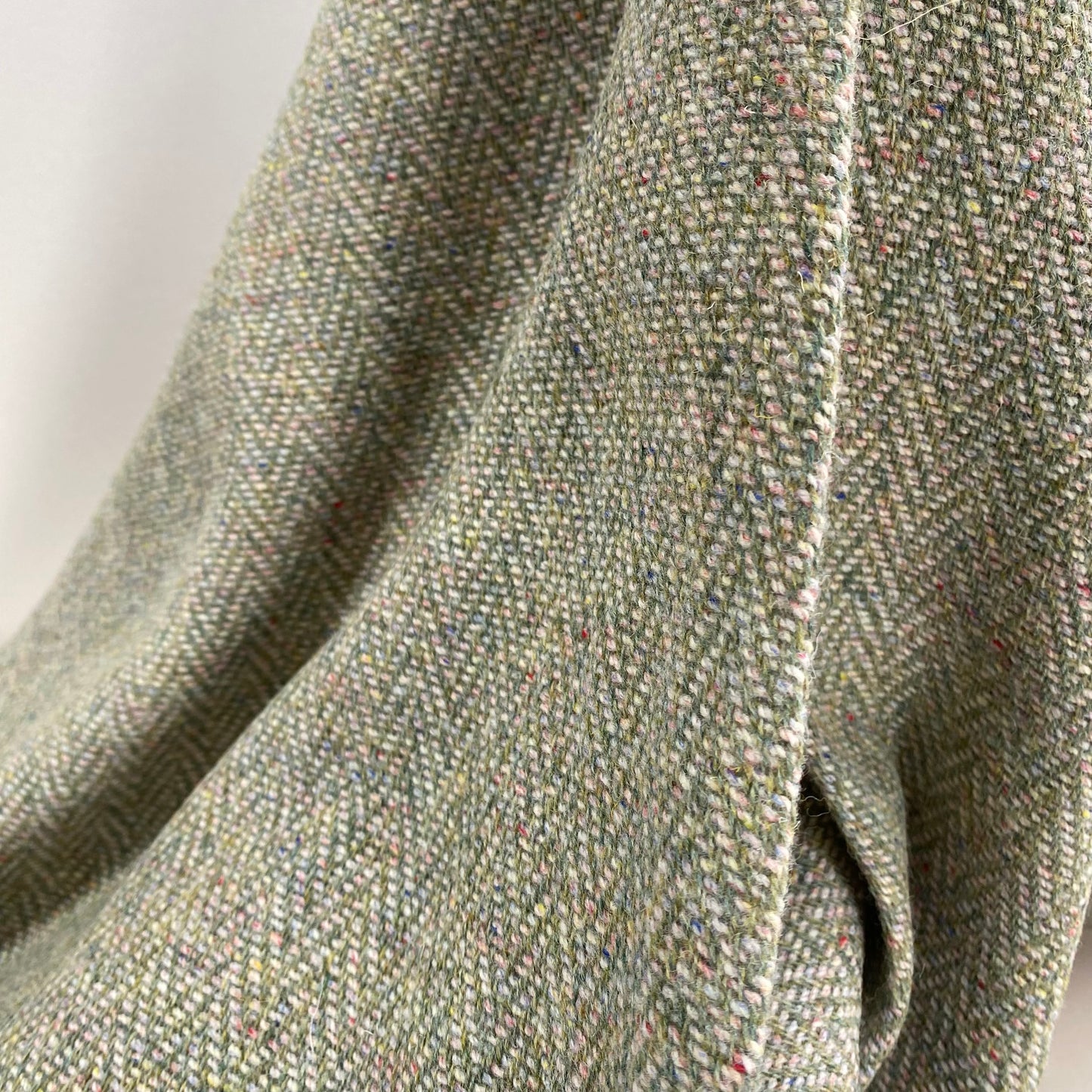Heavy Wool Tweed Green 3m