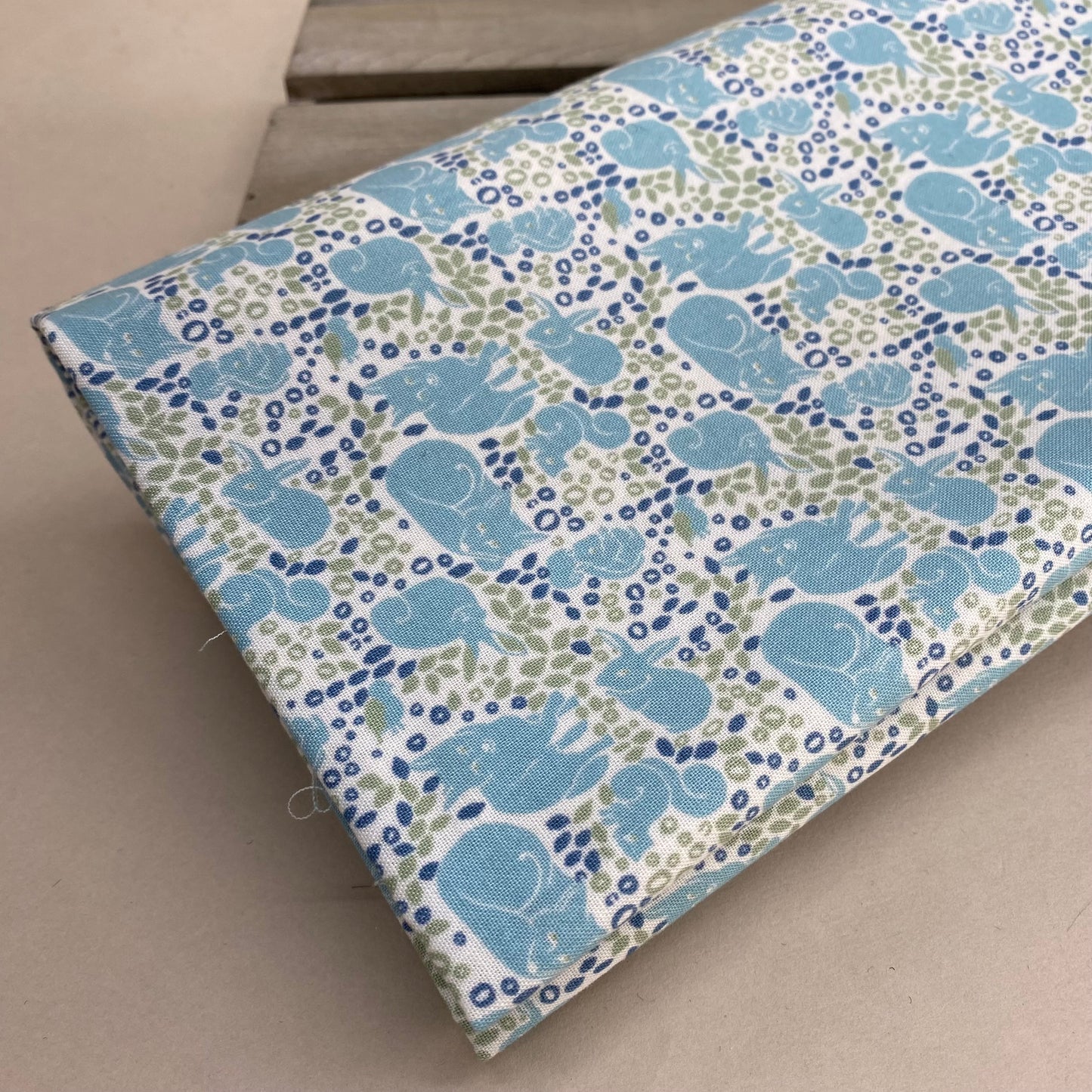 Blue Bunnies Cotton Poplin Print 1m