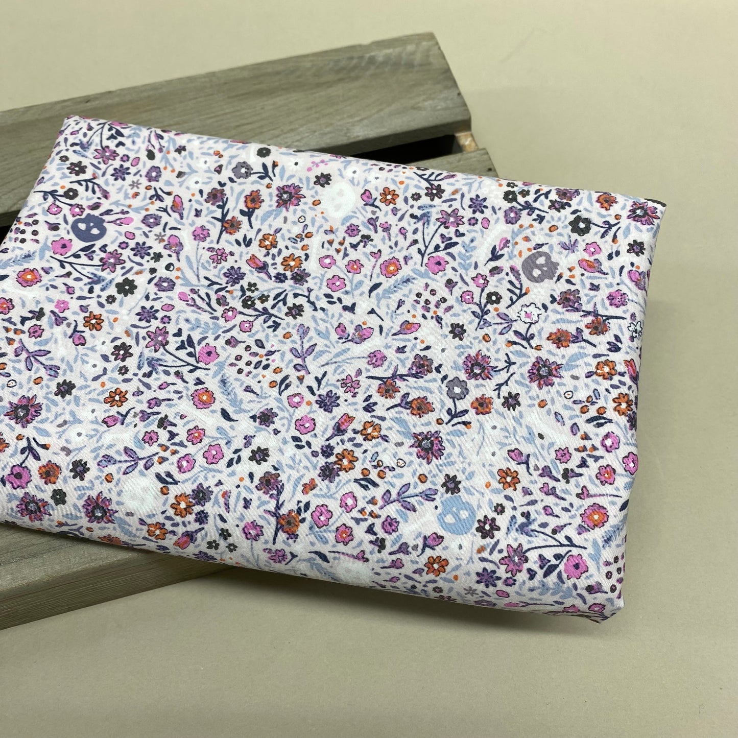 Art Gallery Boneyard Violet from Eerie by Katarina Roccella Cotton Poplin