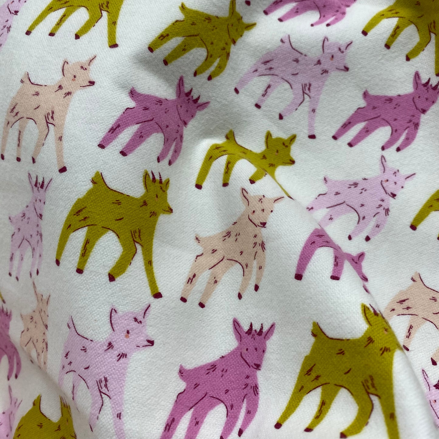 Art Gallery Goating Glee Flannel from Cottage Grove