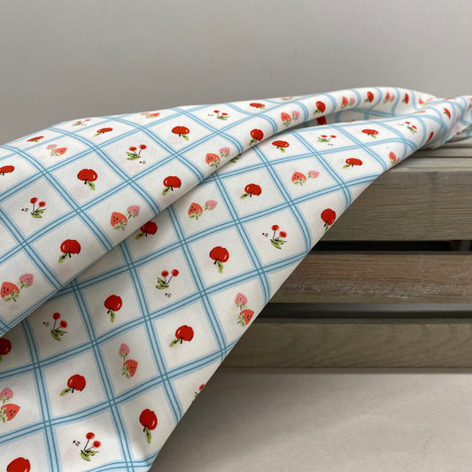 Art Gallery Cherry Tiles from Minimo by Amy Sinibaldi Cotton Poplin