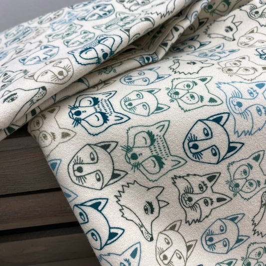 Art Gallery Flannel Hello Fox Sycamore