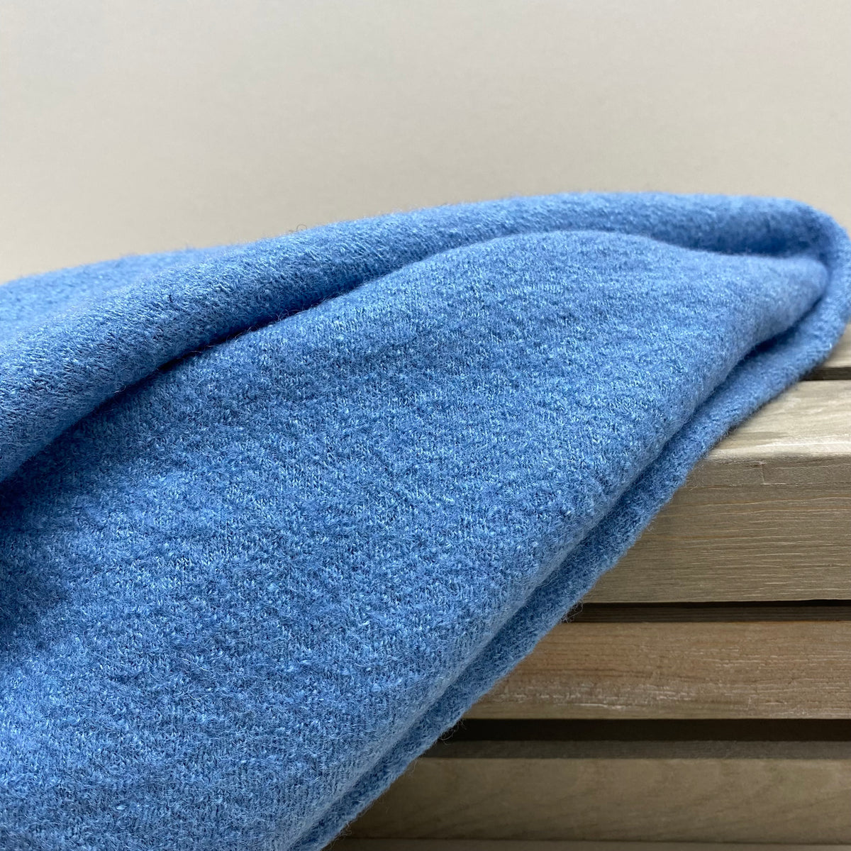 Sarah Boiled Wool Viscose Blend Dusty Blue 1.15m – Lulou Designs